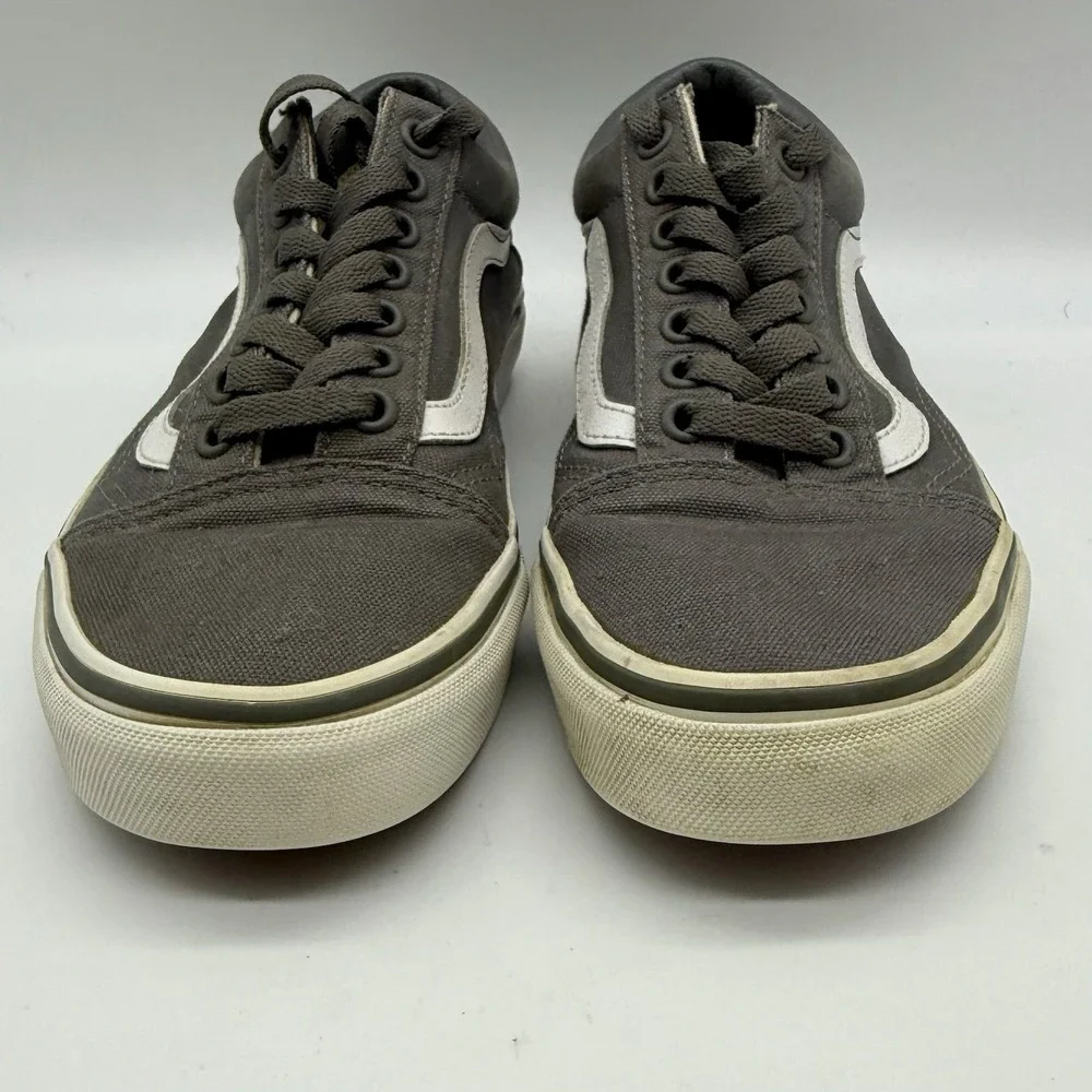 VANS Old Skool Low Top‎ Canvas Skate Shoes Mens 6.5 Womens 8 Gray 721278